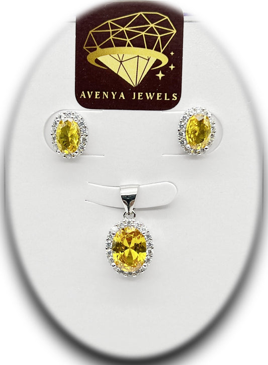 Golden Halo Pendant Set ππβ¨