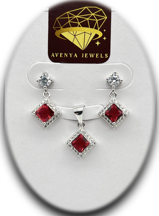 Eternal Ruby Pendant Set π΄π
