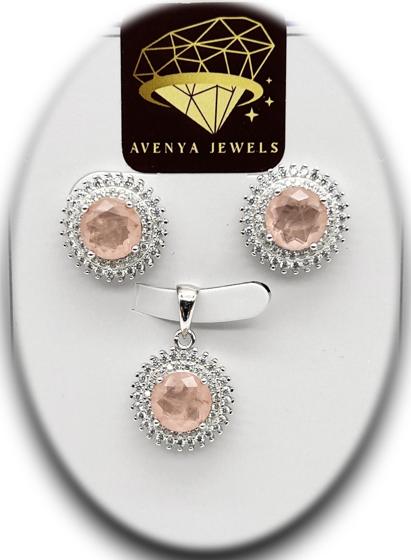 Royal Peach Pendant Set ππβ¨