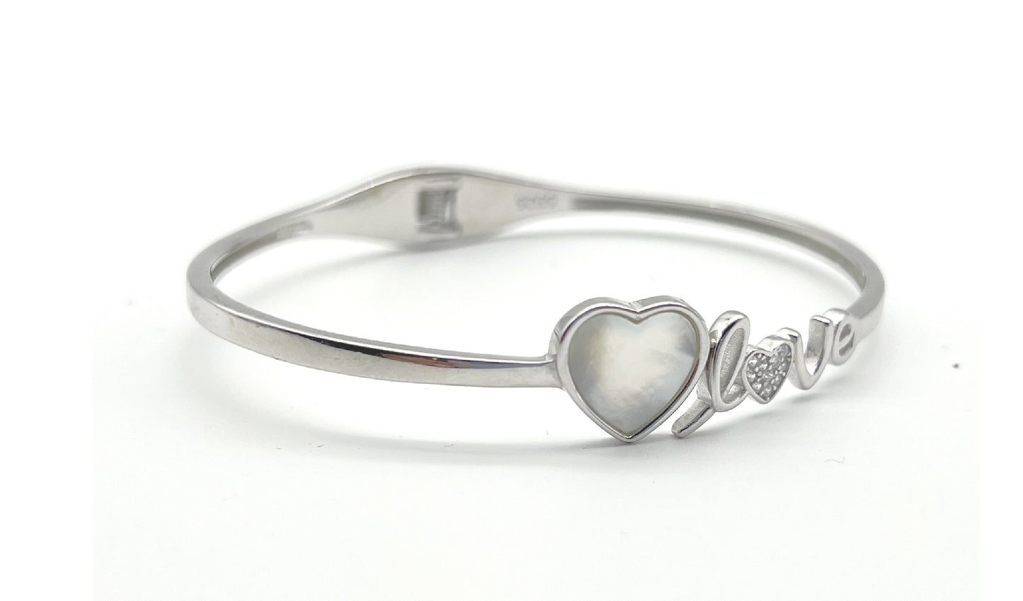 πΈ Pearl Heartshine Bangle π