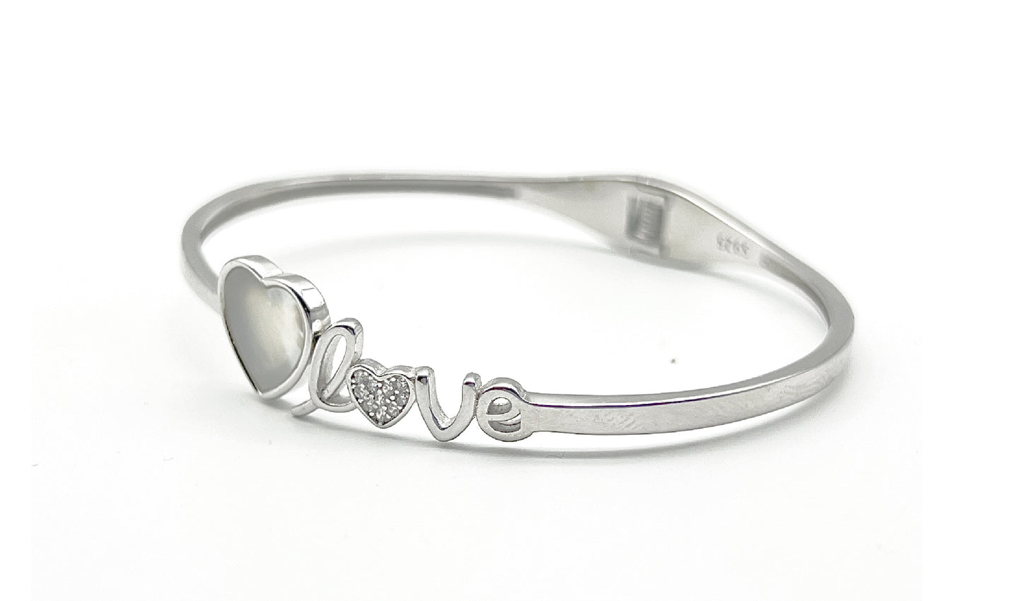 πΈ Pearl Heartshine Bangle π