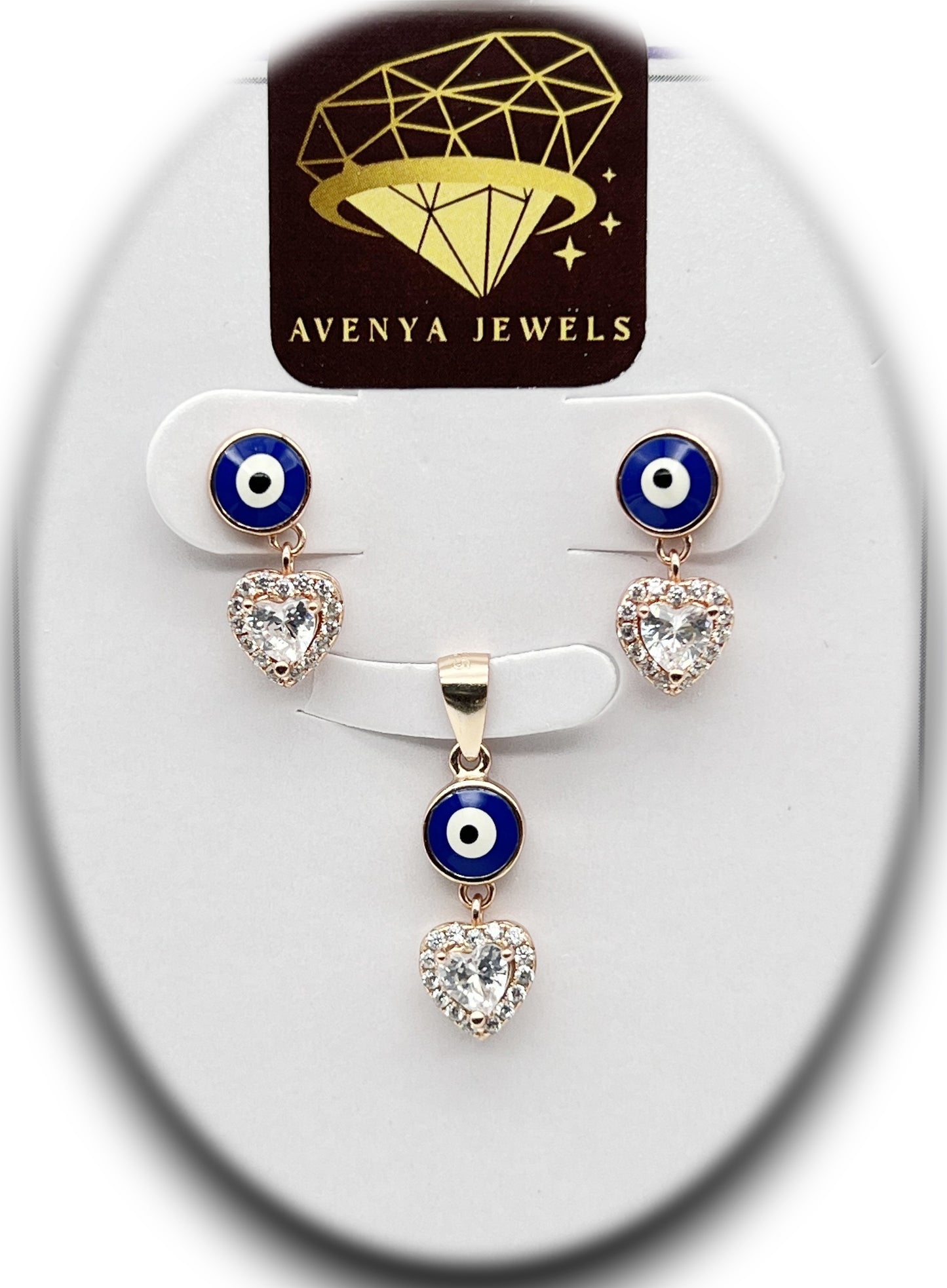 Love & Luck Evil Eye Pendant Set ππ§Ώβ¨