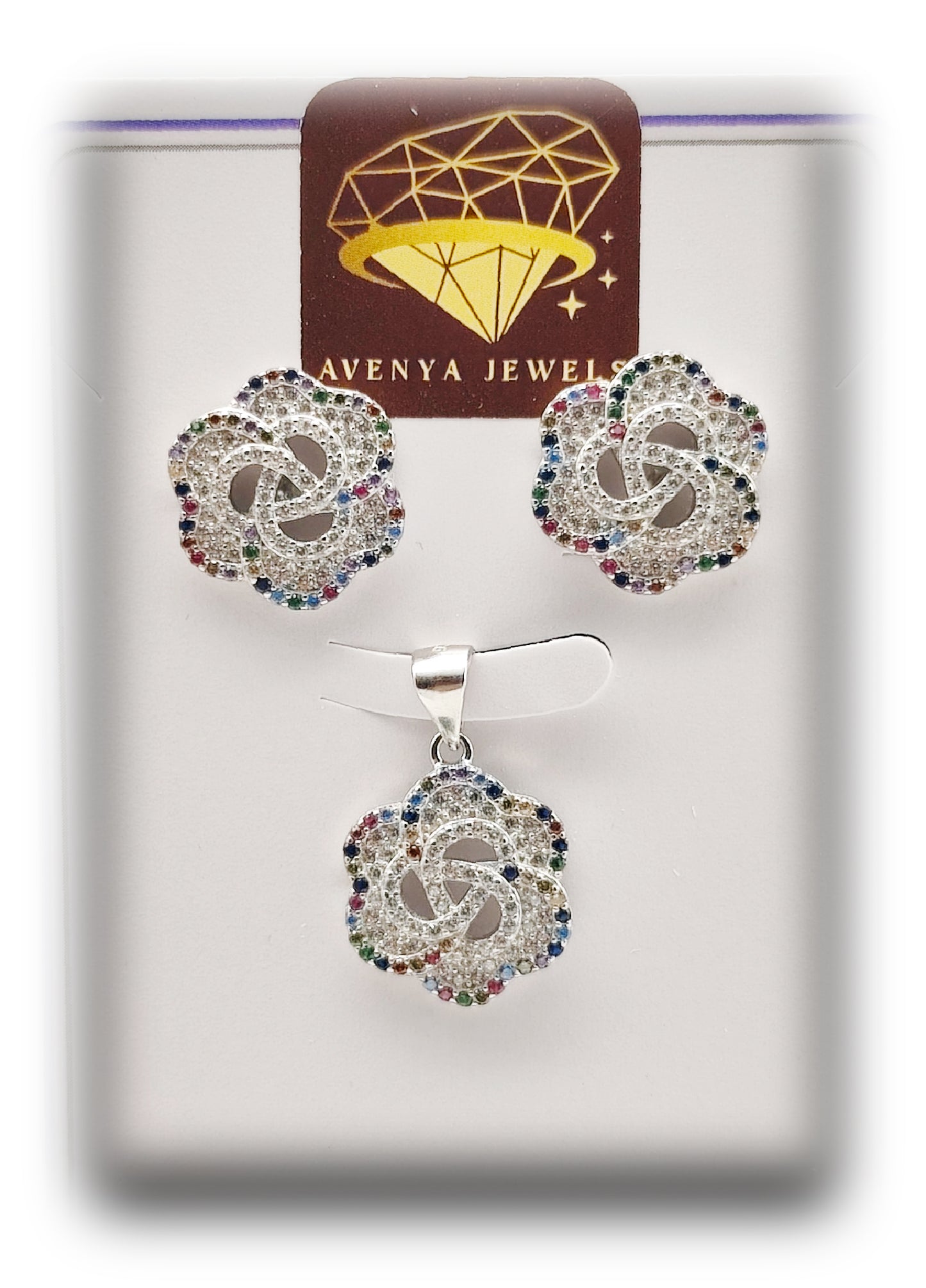 ๐ Fiore di Rosa Pendant Set ๐บ