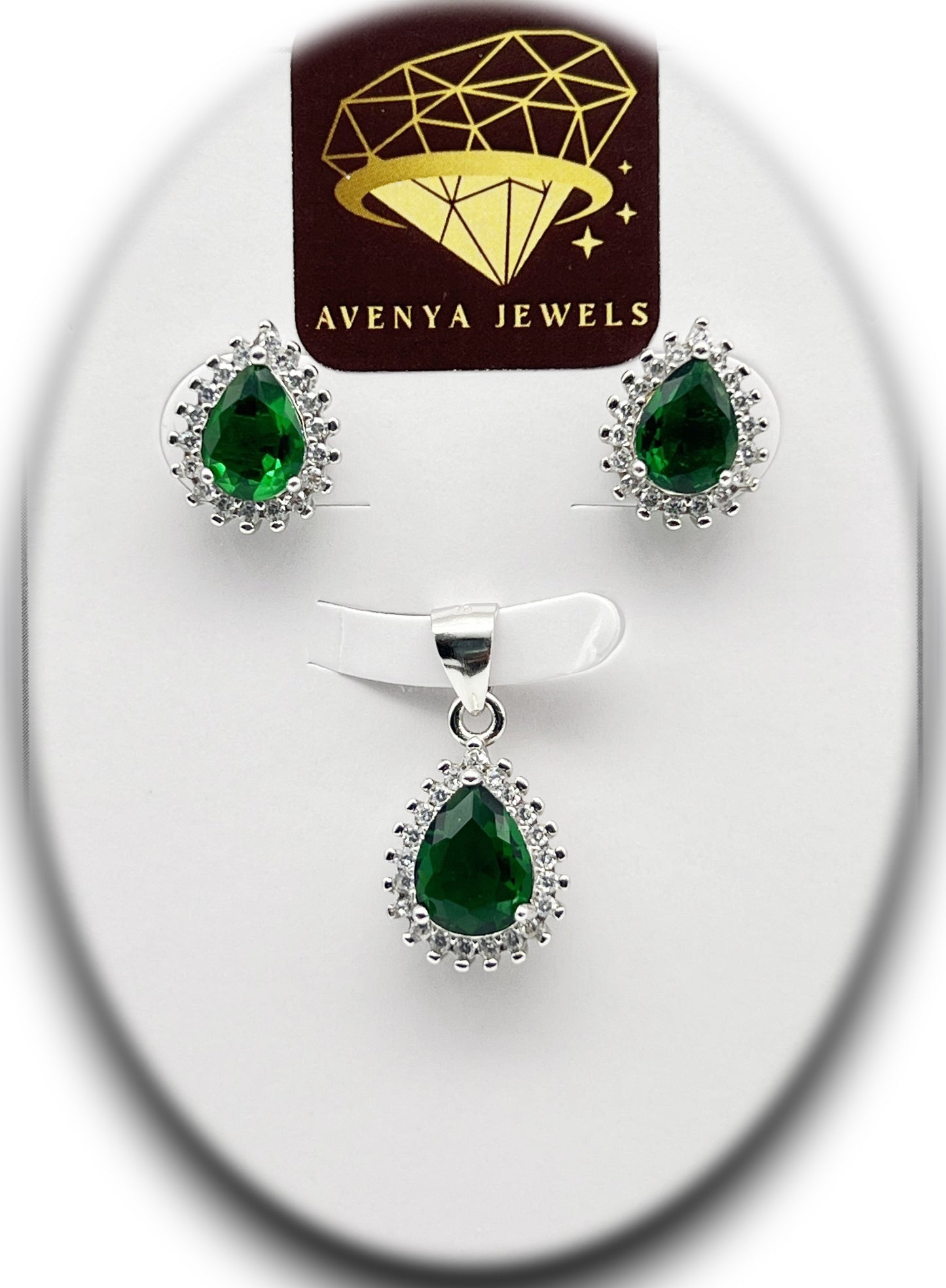 Emerald Dew Pendant Set ππβ¨