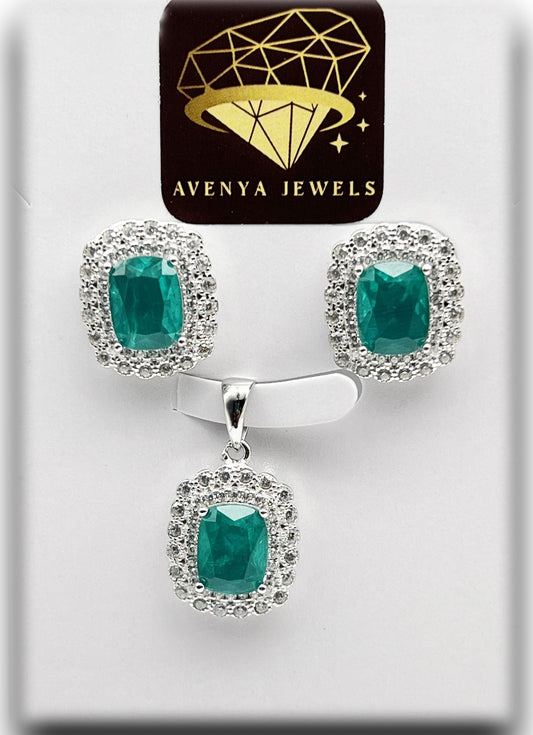 Green Aurora Pendant Set πΏπ