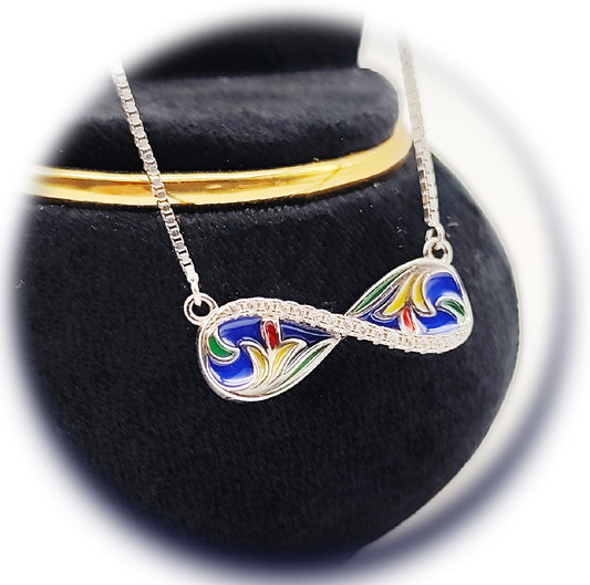 π Eternal Blue Bloom Necklace πΉπ