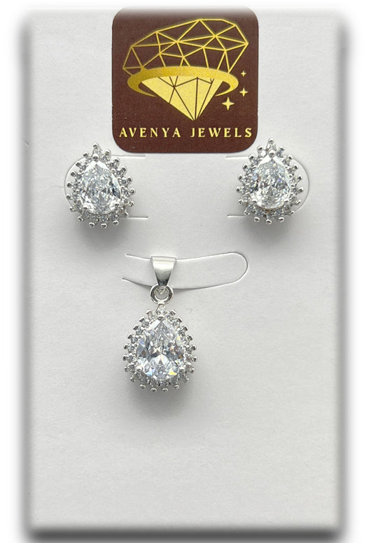 Graceful Pear Pendant Set ππ