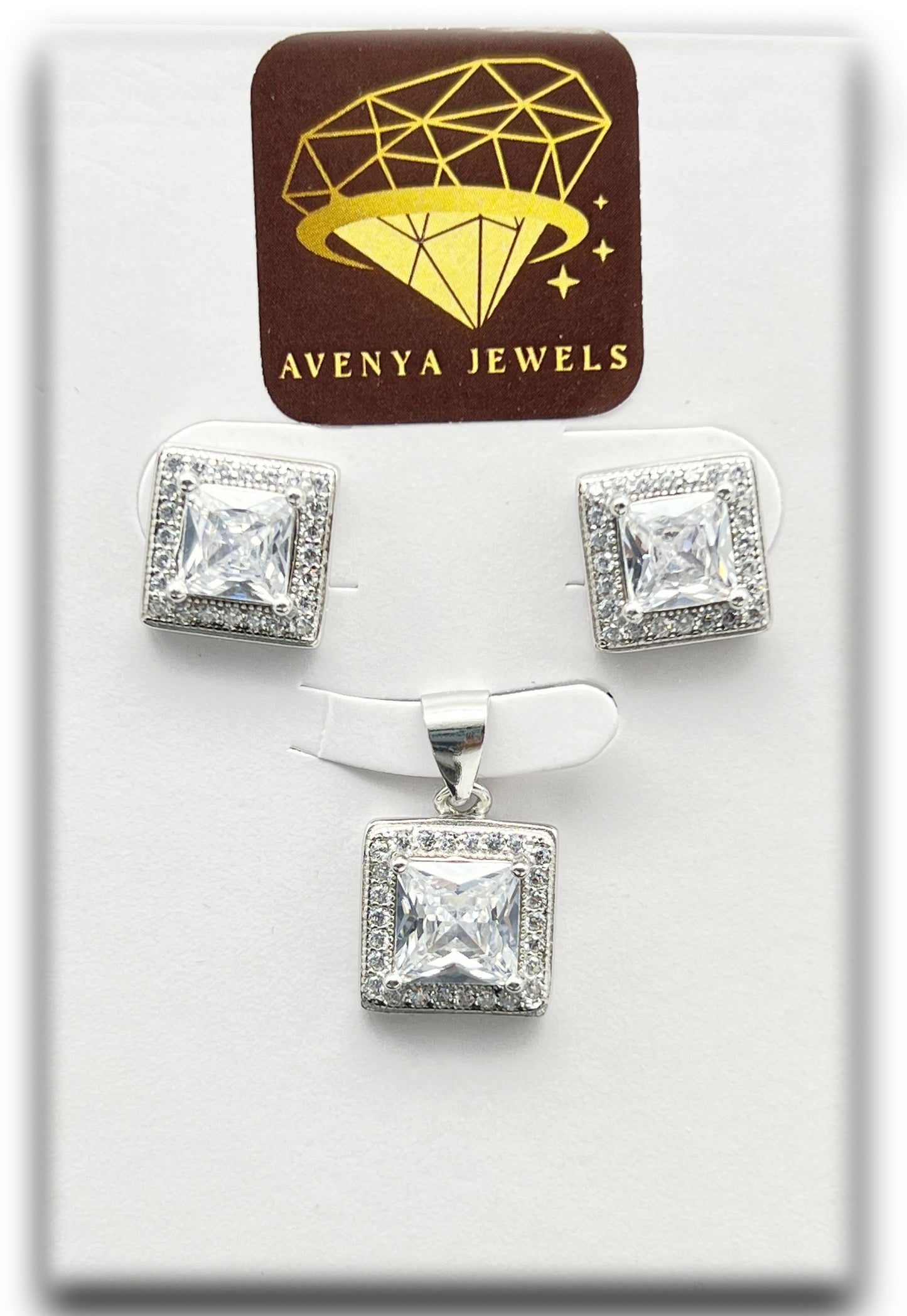 Princess Halo Pendant Set ππ