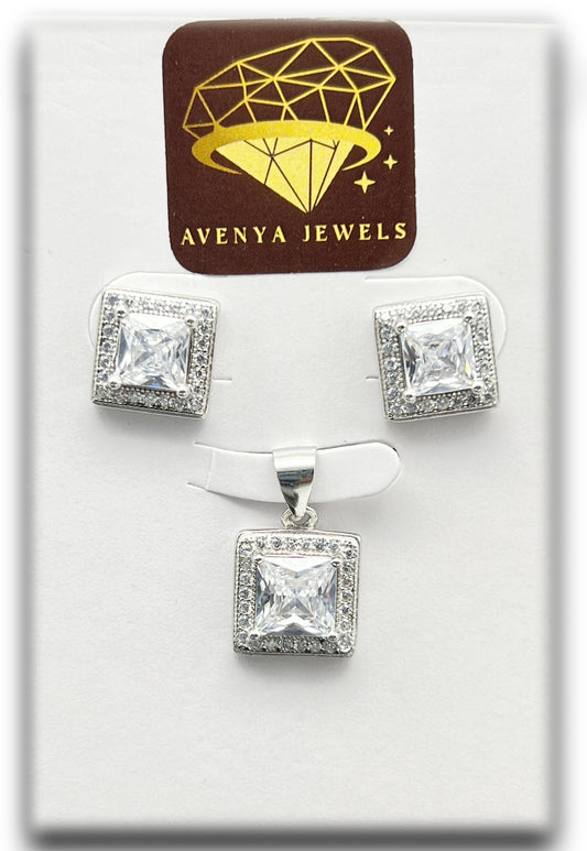 Princess Halo Pendant Set ππ