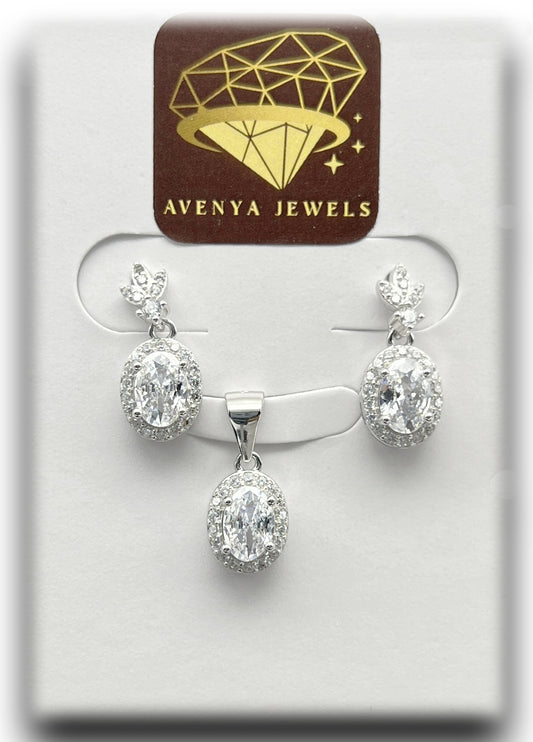 Halo Elegance Pendant Set πβ¨