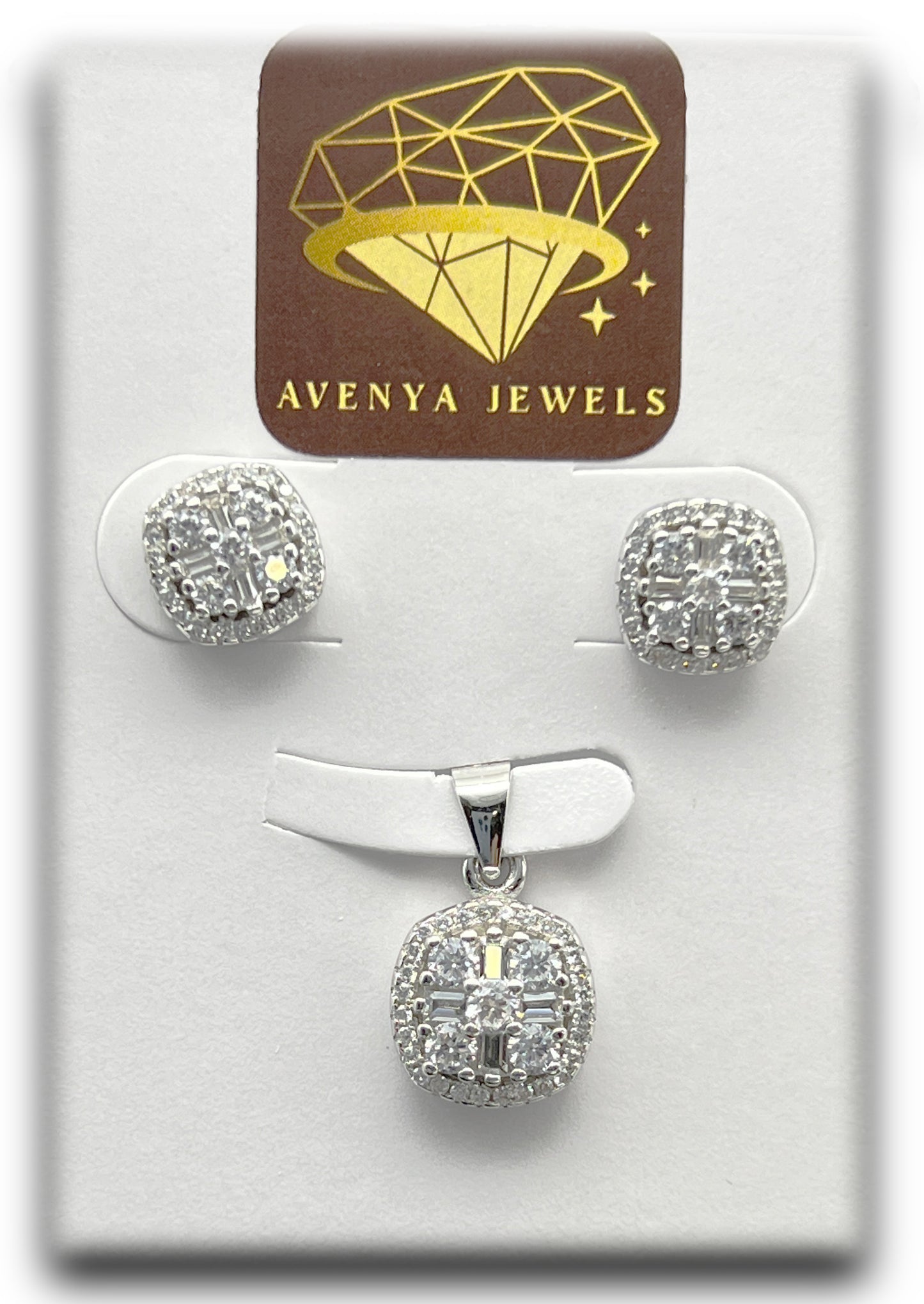 Cushion Charm Pendant Set πβ¨