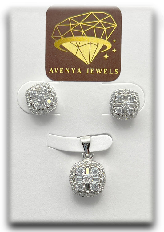 Cushion Charm Pendant Set πβ¨