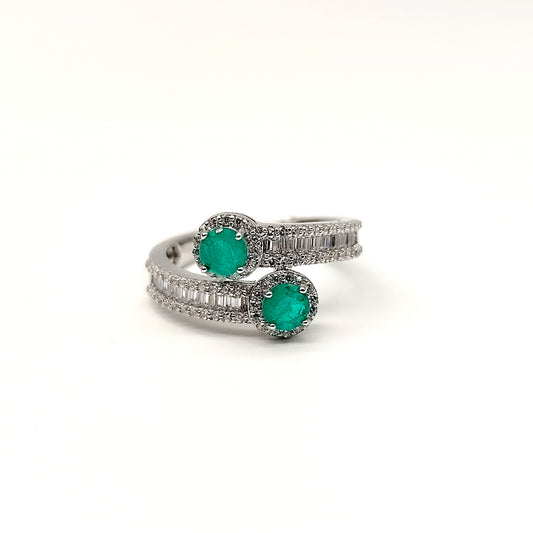 π Channel Elegance Emerald Ring ππ