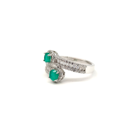π Channel Elegance Emerald Ring ππ