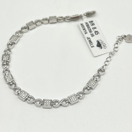 ♾️✨ Infinity Luxe 925 Silver Swarovski Bracelet