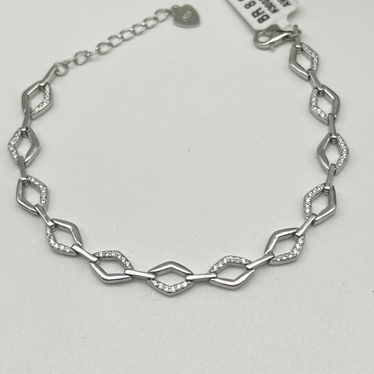 ✨ CrissCross 925 Silver Swarovski Bracelet