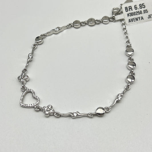 🤍✨ LoveAura 925 Silver Swarovski Bracelet