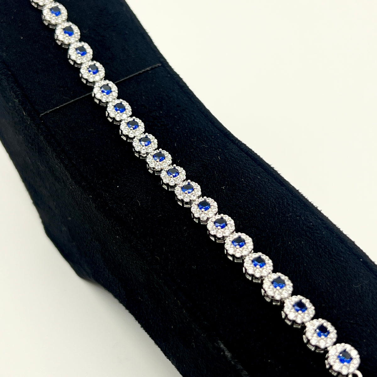 šš¤āØ SapphireMist 925 Silver Swarovski Bracelet