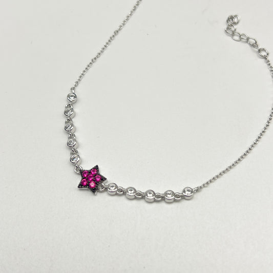 ⭐❤️ Stellara Ruby Bracelet – 925 Silver
