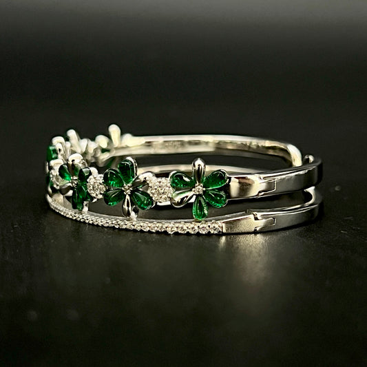 🍀💚 Verdelisse Bloom 925 Silver Bangle ✨