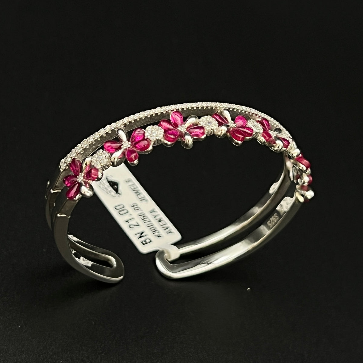 β€οΈπΈ Marovelle Bloom 925 Silver Bangle β¨