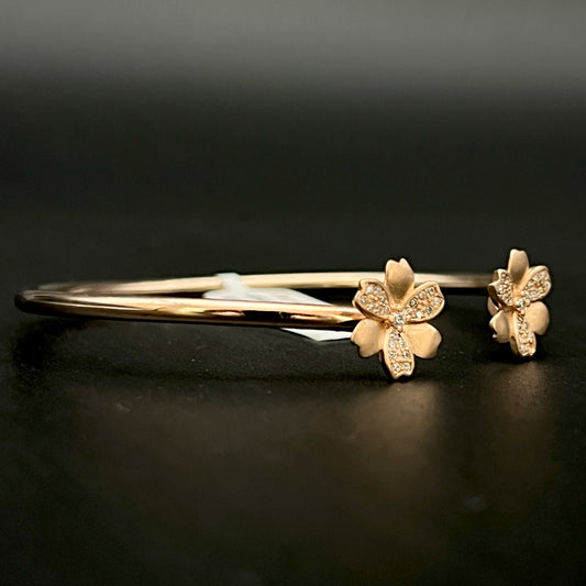 πΈπΉ RosΓ© Floraflex 925 Silver Bangle β¨
