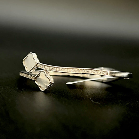 πΈβ¨ DuoFleur Γclat 925 Silver Bangle π