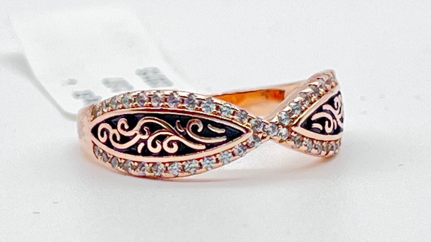 ObsidianRosé Ring 🌹💎