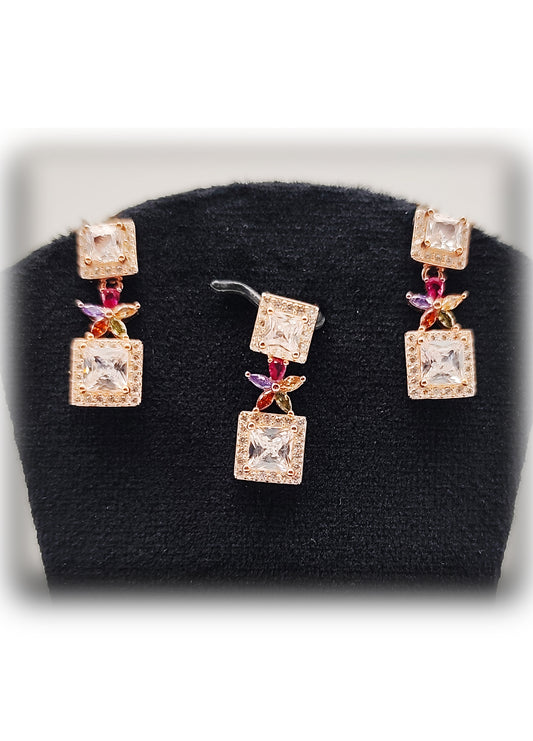 🌺 Rosetta Prism Pendant Set 💎