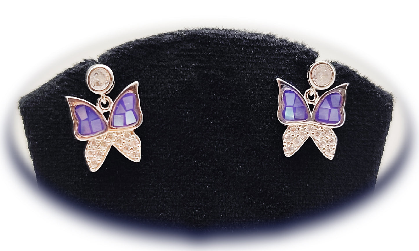 🦋 Viola Butterfly Earrings 💜