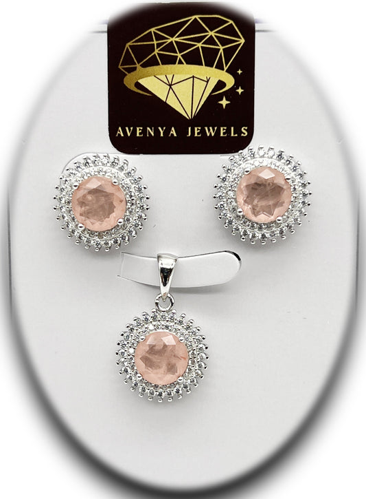 Royal Peach Pendant Set 👑🍑✨