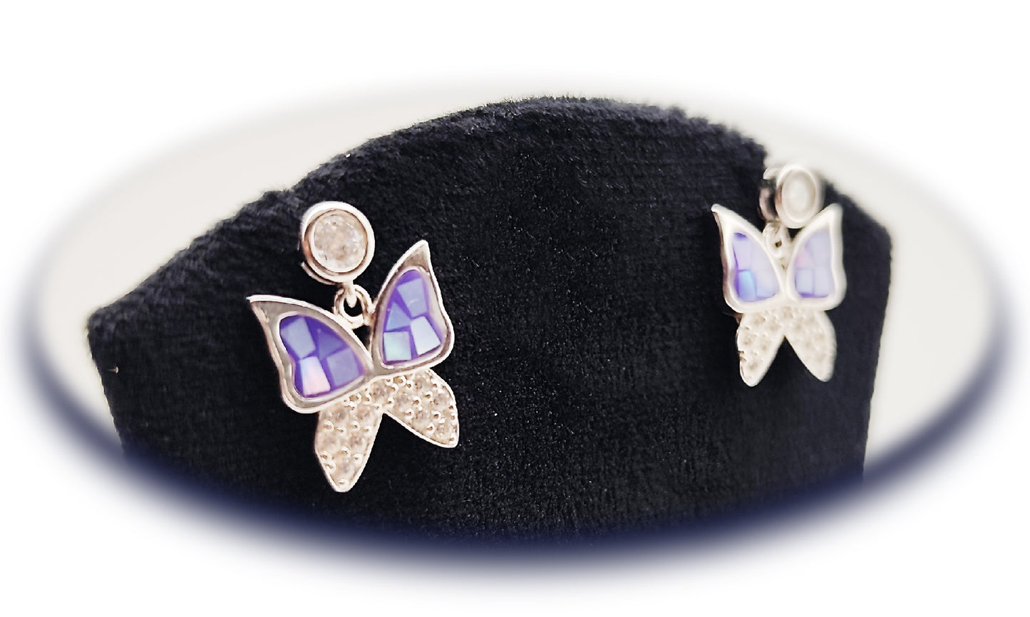 🦋 Viola Butterfly Earrings 💜