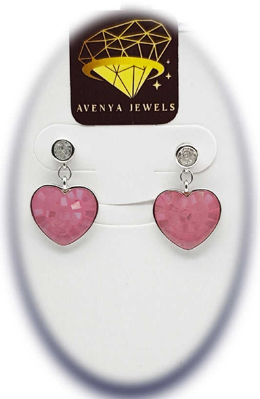💖 Blush Heart Earrings 🌸