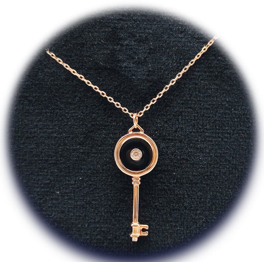 🗝️ Midnight Key Necklace 🖤✨