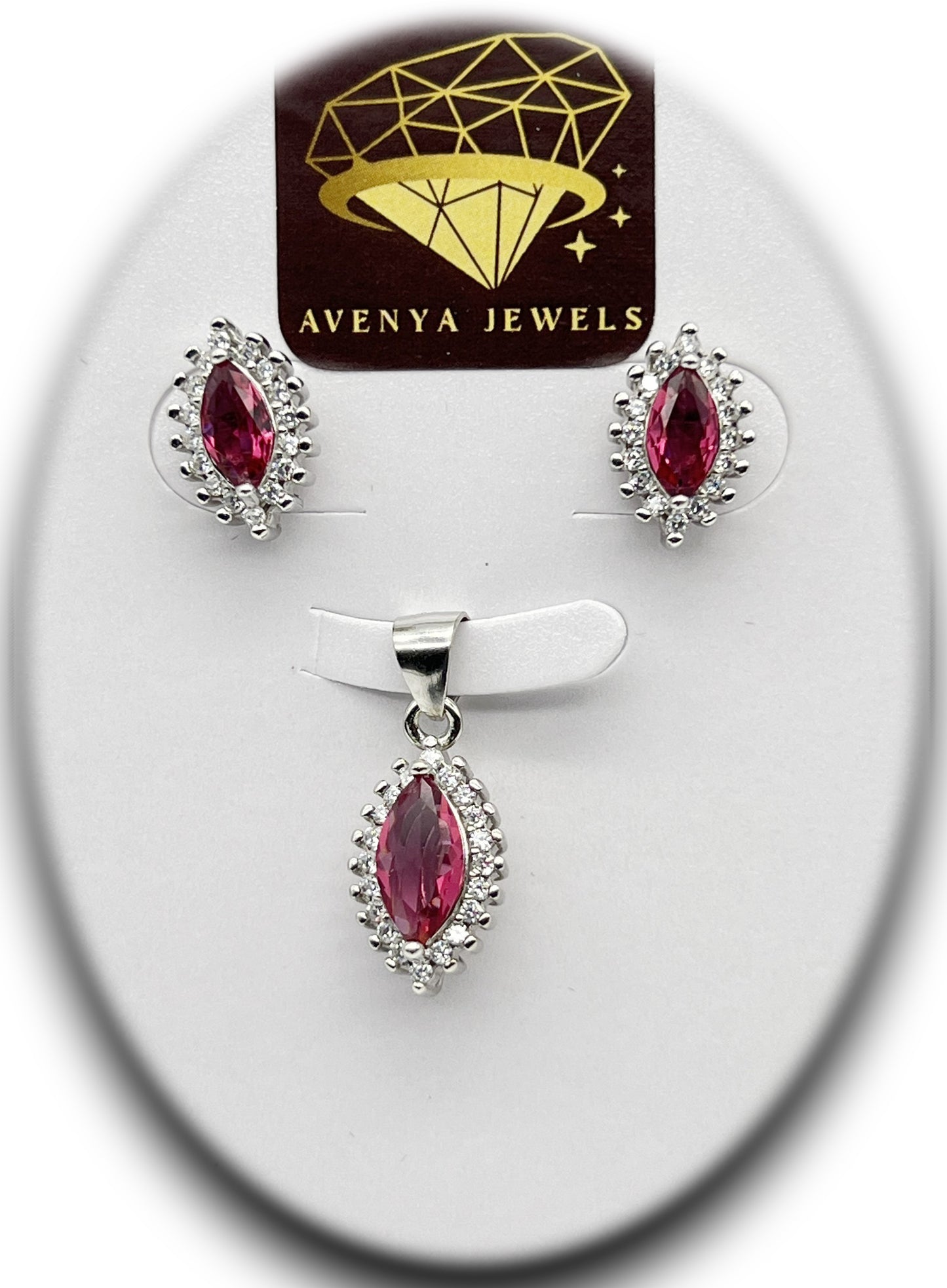 Majestic Ruby Marquis Pendant ❤️💎✨