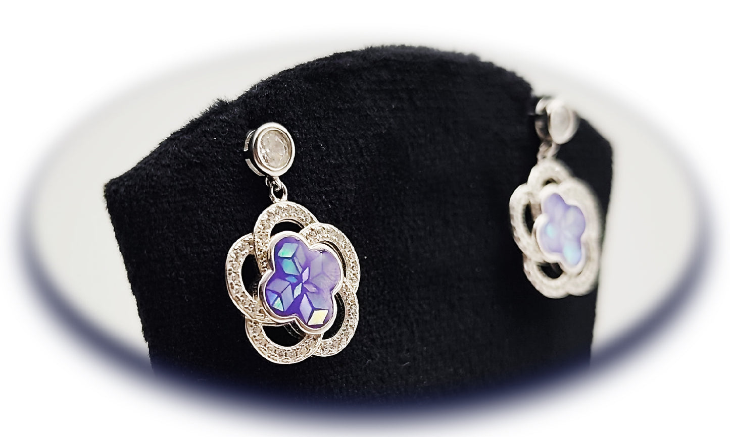 💫 Amethyst Bloom Earrings 🌷