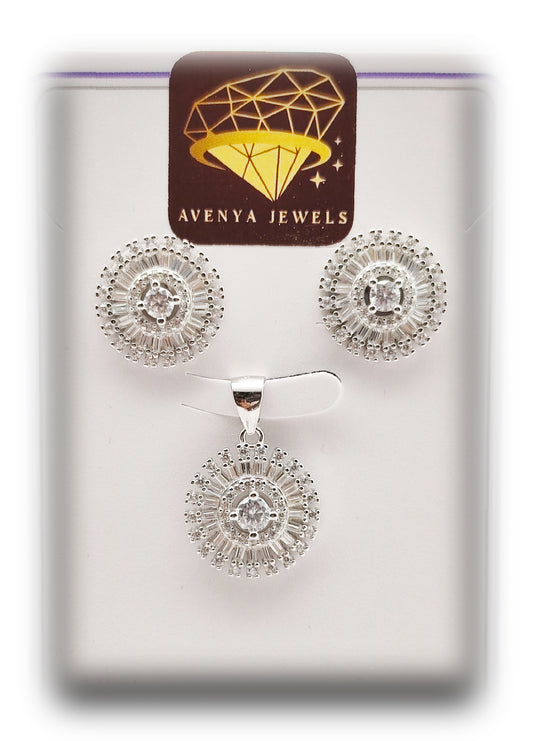 🌸 Fiore di Luce Pendant Set 💎