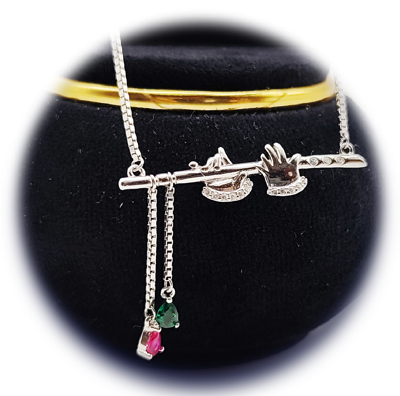 🎶 Krishna’s Blessing Necklace 🕉️💎