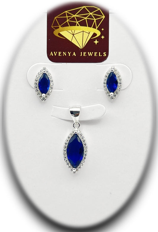 Majestic Blue Marquis Pendant 💙💎✨