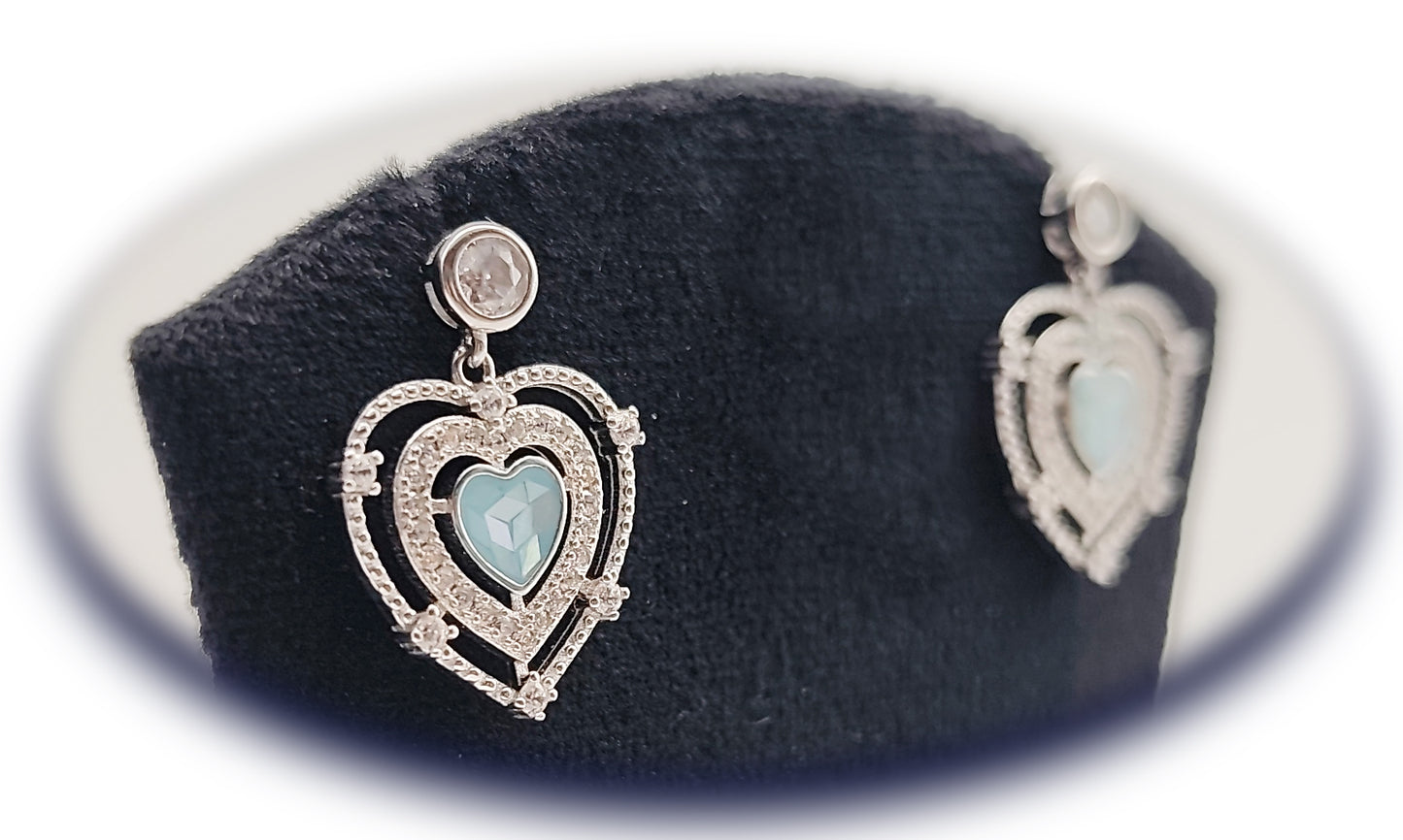 💎 Frosted Heart Earrings ❄️