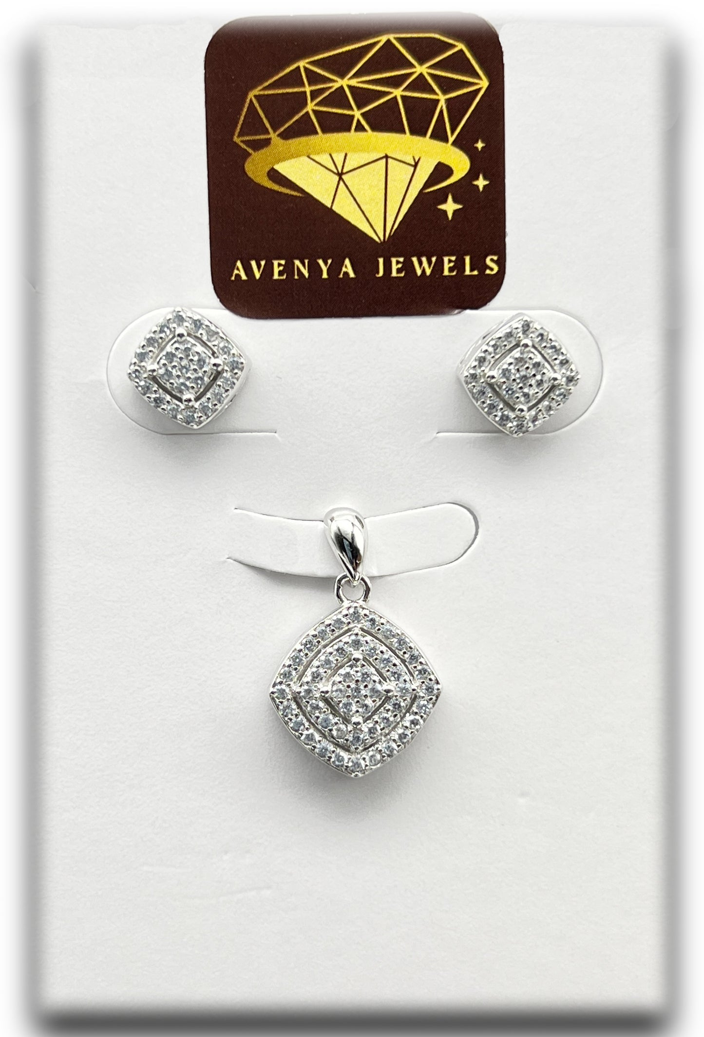 Silver Spark Pendant Set ✨💎