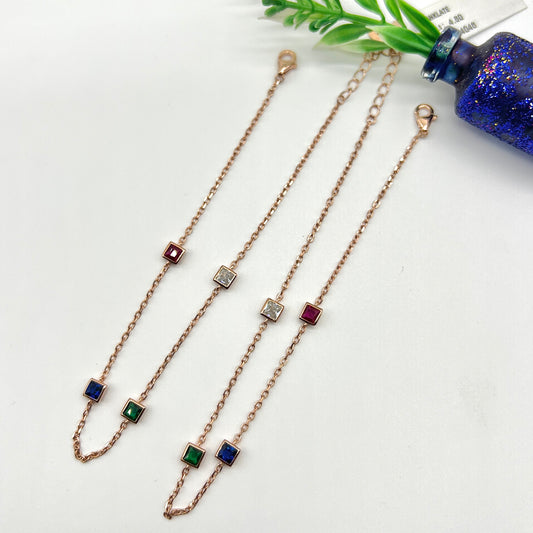 RainbowGleam Anklet 🌈