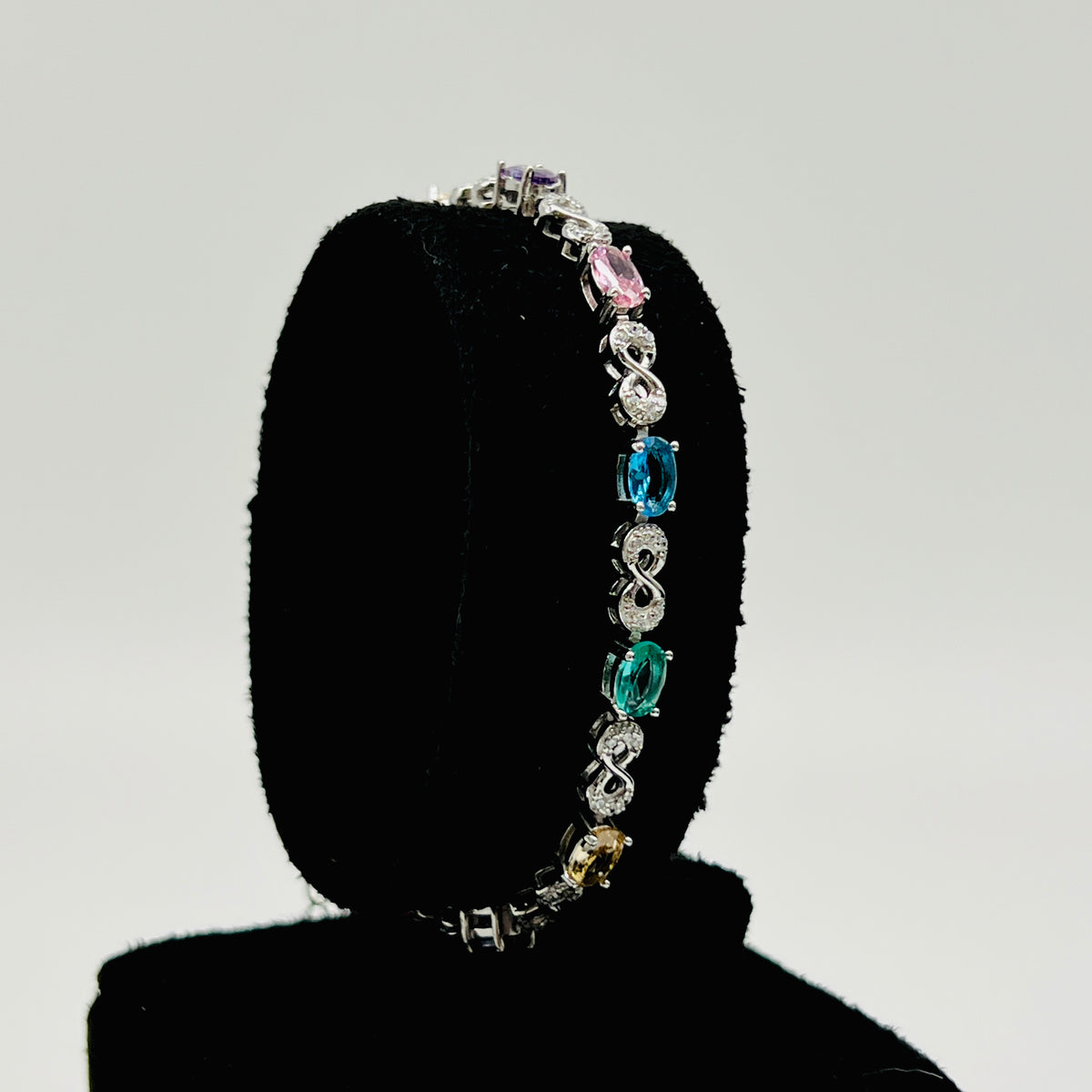 🌈✨ Aurora Oval 925 Silver Bracelet