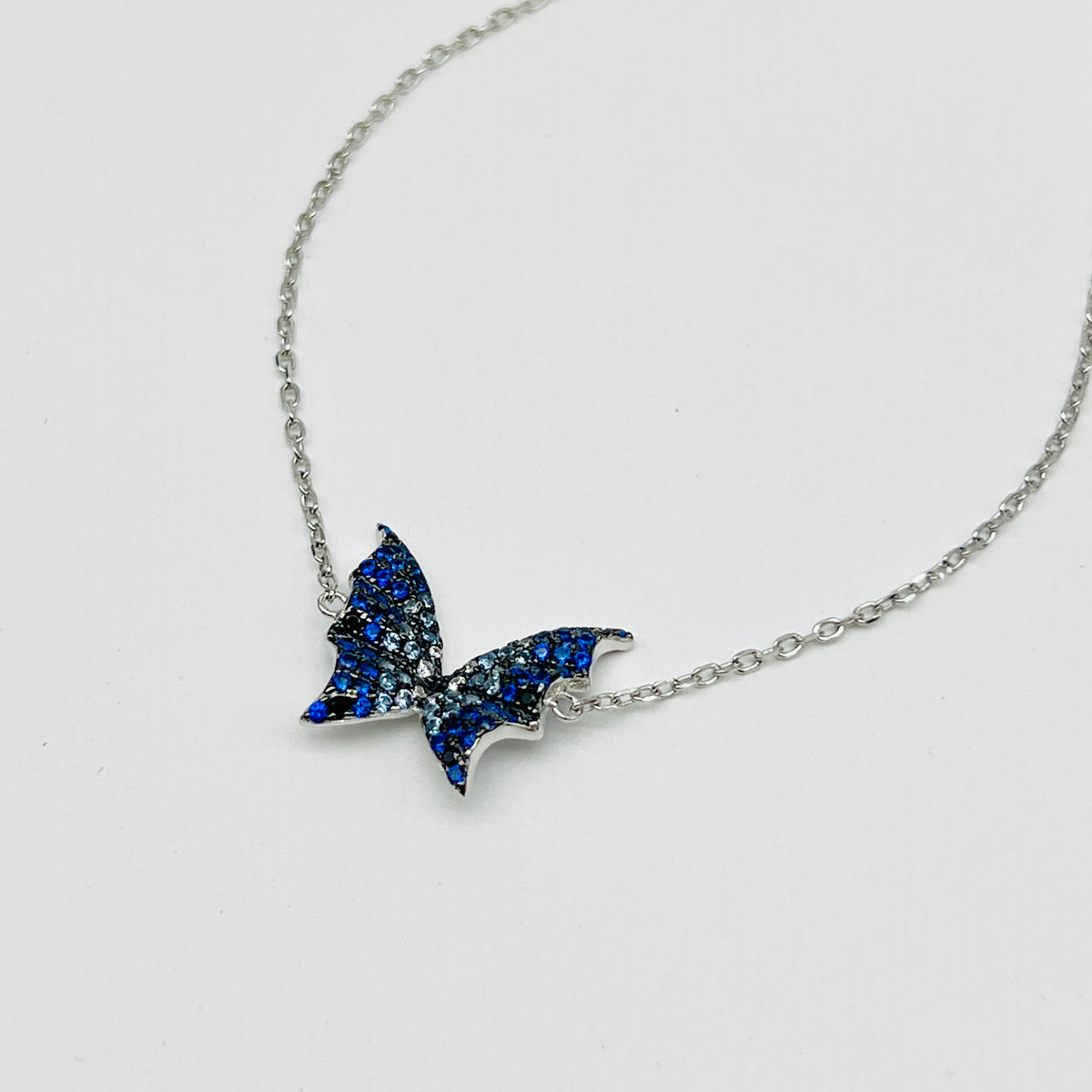 🦋✨ AzureWing 925 Silver Swarovski Bracelet