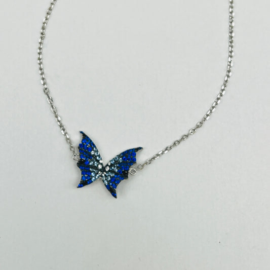 🦋✨ AzureWing 925 Silver Swarovski Bracelet