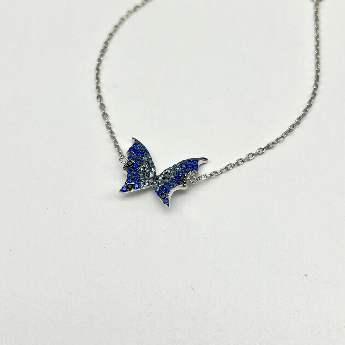 🦋✨ AzureWing 925 Silver Swarovski Bracelet