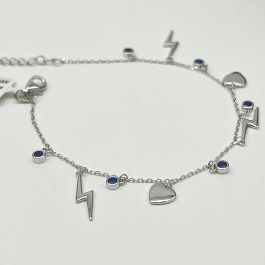 💙✨ BlueAura Energy 925 Silver Bracelet