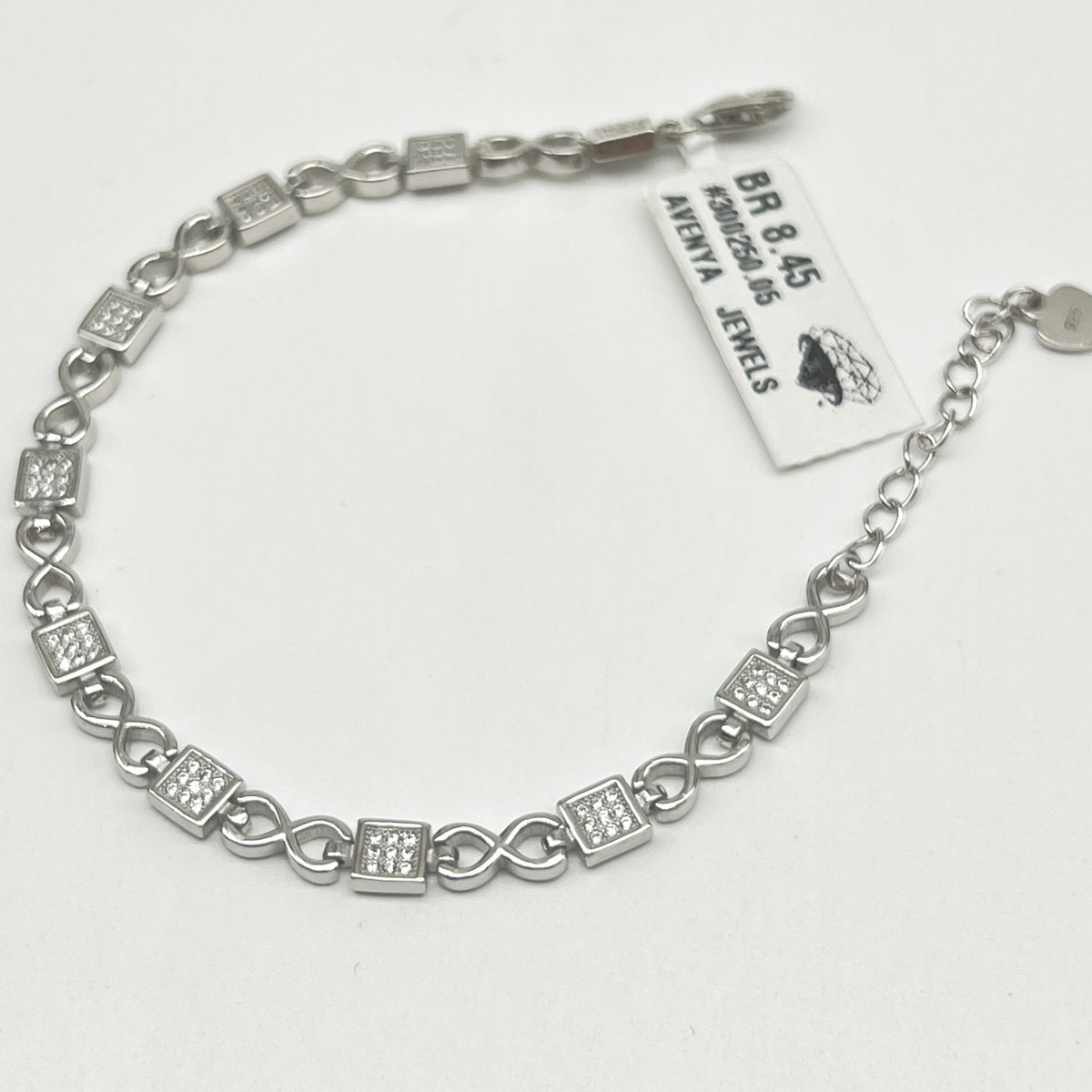 ♾️✨ Infinity Luxe 925 Silver Swarovski Bracelet