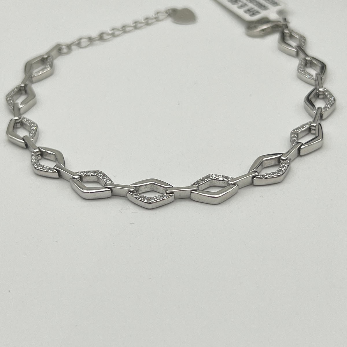 ✨ CrissCross 925 Silver Swarovski Bracelet