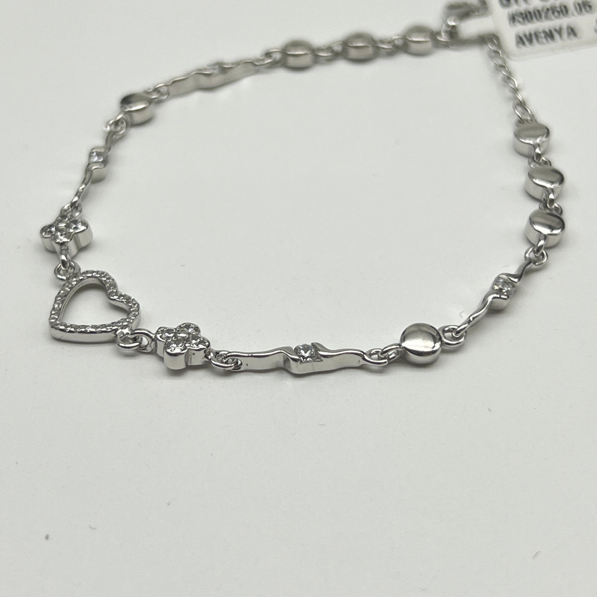 🤍✨ LoveAura 925 Silver Swarovski Bracelet